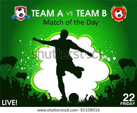 Football Poster Stock Vector 71007871 - Shutterstock