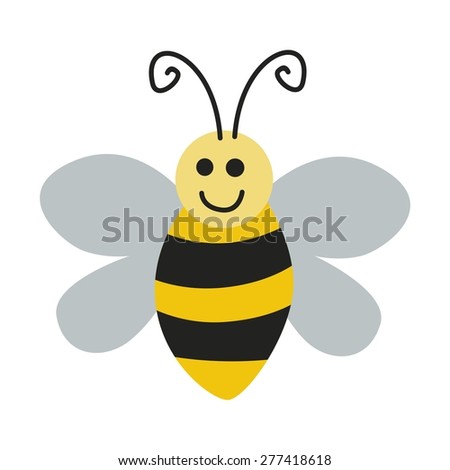 Cute Honeybee Stock Vector 69546550 - Shutterstock