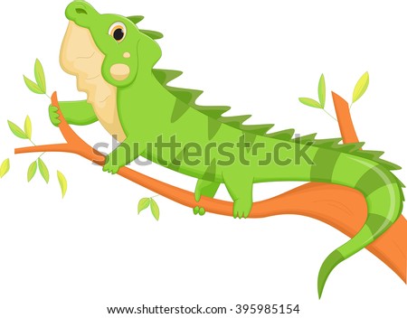 Animal Alphabet Flash Card Iguana Stock Vector 34621168 - Shutterstock