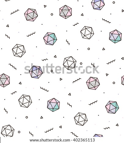 Modern pattern with diamonds and zigzags. Geometric pattern for modern fashion, cover, books, cloth. - stock vector Modern pattern with diamonds and zigzags. Geometric pattern for modern fashion, cover, books, cloth. - stock vector