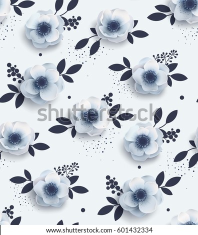 Elegant seamless pattern with flowers. It can be used as print on fabric, linen, tablecloth, the packing paper. Elegant seamless pattern with flowers. It can be used as print on fabric, linen, tablecloth, the packing paper.