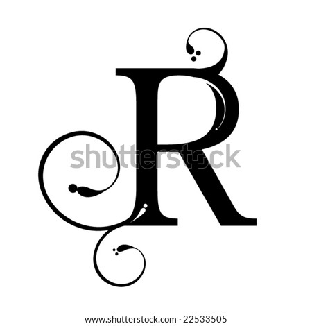 Fancy Letter R Design More Information