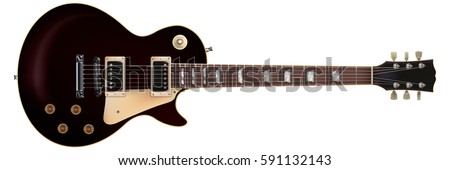 Classic electric guitar isolated on white background Classic electric guitar isolated on white background