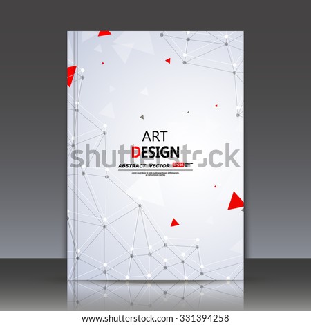 Abstract composition, polygonal construction, connecting dots and lines, a4 brochure title sheet, space background, laser light rays surface, neon star movement backdrop, EPS 10 vector illustration - stock vector Abstract composition, polygonal construction, connecting dots and lines, a4 brochure title sheet, space background, laser light rays surface, neon star movement backdrop, EPS 10 vector illustration - stock vector