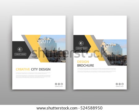 Abstract composition. White a4 brochure cover design. Info banner frame. Text font. Title sheet model set. Modern vector front page. City view texture. Yellow figure image icon. Elegant ad flyer fiber Abstract composition. White a4 brochure cover design. Info banner frame. Text font. Title sheet model set. Modern vector front page. City view texture. Yellow figure image icon. Elegant ad flyer fiber