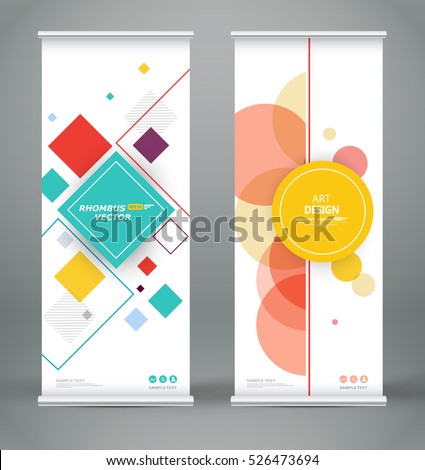 Abstract composition. White roll up brochure cover design. Info banner frame. Text font. Title sheet model set. Modern vector front page art. Lozenge part brand flag. Round figure icon. Ad flyer fiber Abstract composition. White roll up brochure cover design. Info banner frame. Text font. Title sheet model set. Modern vector front page art. Lozenge part brand flag. Round figure icon. Ad flyer fiber