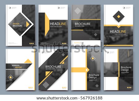 Abstract binder layout. White a4 brochure cover design. Fancy info text frame. Creative ad flyer font. Title sheet model set. Modern vector front page. Elegant city banner. Yellow figures icon fiber Abstract binder layout. White a4 brochure cover design. Fancy info text frame. Creative ad flyer font. Title sheet model set. Modern vector front page. Elegant city banner. Yellow figures icon fiber