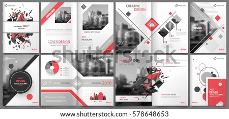Abstract binder art. White a4 brochure cover design. Info banner frame. Elegant ad flyer text. Title sheet model set. Fancy vector front page. City font blurb. Red line, square, triangle figure icon Abstract binder art. White a4 brochure cover design. Info banner frame. Elegant ad flyer text. Title sheet model set. Fancy vector front page. City font blurb. Red line, square, triangle figure icon