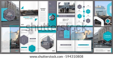 Abstract template for a4 brochure cover design, Banner frame, ad flyer, text font, title sheet model set, strategic info. Modern vector front page art with urban city street texture. Blue figures icon Abstract template for a4 brochure cover design, Banner frame, ad flyer, text font, title sheet model set, strategic info. Modern vector front page art with urban city street texture. Blue figures icon