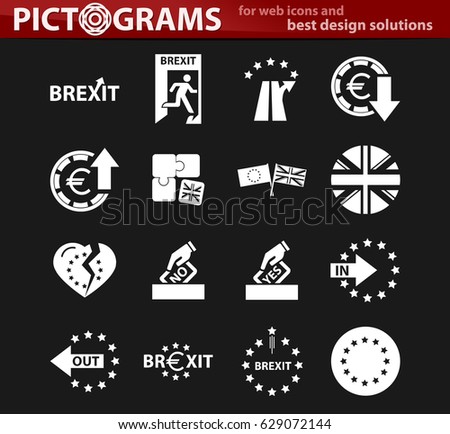 Vector Symbol Brexit Icon Set Web Stock Vector Shutterstock