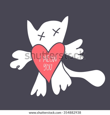 voodoo doll cartoon cat