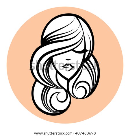  beauty hair. Vector illustration. For beauty salon, spa, cosmetics