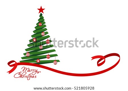 Flat Christmas tree.