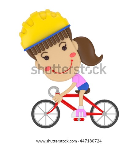 Baby Cyclist Funny Cartoon Vector Character Stock Vector 20022340