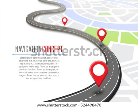 Navigation concept with pin pointer vector illustration. Cartography mapping, ui pinning, discovery, geotag, tourism geolocation. GPS navigation system banner. Location pin on perspective city map. Navigation concept with pin pointer vector illustration. Cartography mapping, ui pinning, discovery, geotag, tourism geolocation. GPS navigation system banner. Location pin on perspective city map.