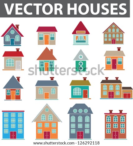 Домики В Векторе House Vector Бесплатно