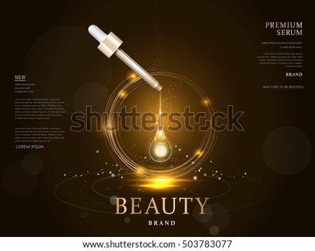 premium serum container blank package model, 3d illustration for ads or magazine premium serum container blank package model, 3d illustration for ads or magazine