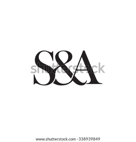 Sa Initial Logo Ampersand Monogram Logo Stock Vector 338939849