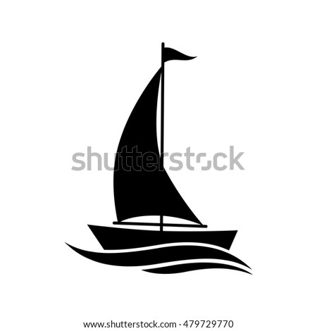 Sailboat Icon Stock Vector 167743460 - Shutterstock