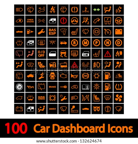 dashboard symbols dash painel honderd armaturenbrett ikonen isuzu vetorial canstockphoto bildbearbeitung
