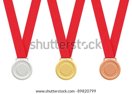 Sport Medals On White Background Vector Stock Vector 53731795