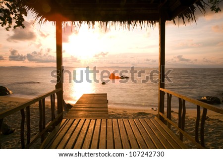 Wooden hut Stock Photos, Illustrations, and Vector Art