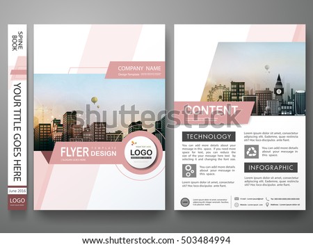 Brochure design template vector.Pink abstract shape cover book portfolio presentation poster.City design on A4 brochure layout. Flyers report business magazine poster layout portfolio template. Brochure design template vector.Pink abstract shape cover book portfolio presentation poster.City design on A4 brochure layout. Flyers report business magazine poster layout portfolio template.