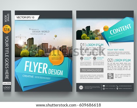 Portfolio design template vector. Minimal brochure report business flyers magazine poster. Abstract blue polygons on cover book presentation. City concept on A4 size layout. Portfolio design template vector. Minimal brochure report business flyers magazine poster. Abstract blue polygons on cover book presentation. City concept on A4 size layout.
