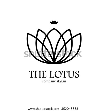 Lotus Flower Logo Assorted Icons Set Stock Vector 431770168 - Shutterstock