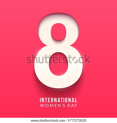 International women's day poster. 8 number 3d illustration. Happy Mother's Day. Eps10 vector illustration with place for your text. International women's day poster. 8 number 3d illustration. Happy Mother's Day. Eps10 vector illustration with place for your text.