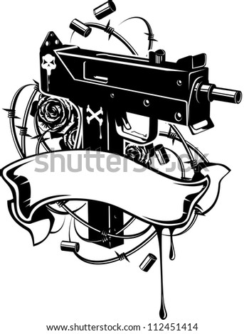 Tattoo Skull And Gun Stock Photos, Royalty-Free Images & Vectors