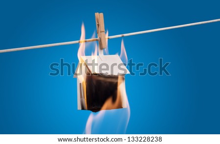 House fire Stock Photos, Illustrations, and Vector Art