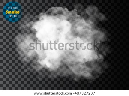 Fog or smoke isolated transparent special effect. White vector cloudiness, mist or smog background. Vector illustration Fog or smoke isolated transparent special effect. White vector cloudiness, mist or smog background. Vector illustration