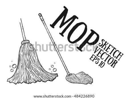 Mop Stock Vectors, Images & Vector Art | Shutterstock