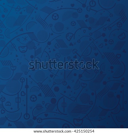 Soccer. Championship soccer abstract Blue background with different abstract shapes. Soccer geometric pattern. 2016. Football Champions league Vector Illustration. European Championships Soccer. 2017 Soccer. Championship soccer abstract Blue background with different abstract shapes. Soccer geometric pattern. 2016. Football Champions league Vector Illustration. European Championships Soccer. 2017