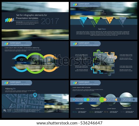Elements of infographics for presentations templates. Leaflet, Annual report, book cover design. Brochure, layout, Flyer layout template design. Vector Illustration. Elements of infographics for presentations templates. Leaflet, Annual report, book cover design. Brochure, layout, Flyer layout template design. Vector Illustration.