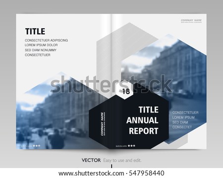 Cover design annual report,vector template brochures, flyers, presentations, leaflet, magazine a4 size. Black, blue polygons on a white background Cover design annual report,vector template brochures, flyers, presentations, leaflet, magazine a4 size. Black, blue polygons on a white background