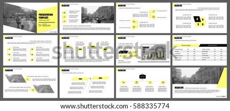 Yellow elements of infographics for minimalist design style on a white background. Use in presentation templates, flyer and leaflet, corporate report, marketing, advertising, annual report and banner. Yellow elements of infographics for minimalist design style on a white background. Use in presentation templates, flyer and leaflet, corporate report, marketing, advertising, annual report and banner.
