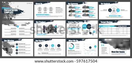 Blue and black elements for Presentation templates on a white background. Use in presentation, flyer and leaflet, corporate report, marketing, advertising, annual report, banner. Blue and black elements for Presentation templates on a white background. Use in presentation, flyer and leaflet, corporate report, marketing, advertising, annual report, banner.