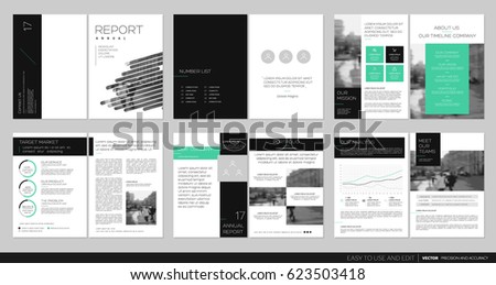 Design annual report,vector template brochures, flyers, presentations, leaflet, magazine a4 size. Black and green geometric elements on a white background. Stock vector Design annual report,vector template brochures, flyers, presentations, leaflet, magazine a4 size. Black and green geometric elements on a white background. Stock vector