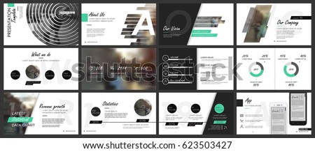 Green and black elements for infographics on a white background. Presentation templates. Use in presentation, flyer and leaflet, corporate report, marketing, advertising, annual report, banner. Green and black elements for infographics on a white background. Presentation templates. Use in presentation, flyer and leaflet, corporate report, marketing, advertising, annual report, banner.