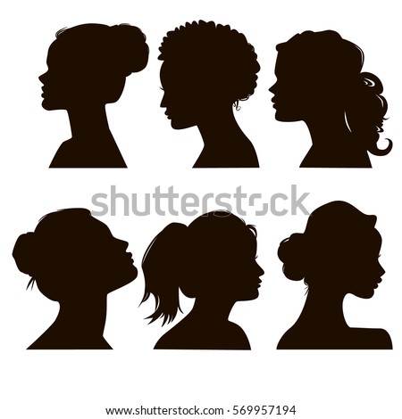 http://thumb1.shutterstock.com/display_pic_with_logo/3911537/569957194/stock-vector-women-s-elegant-silhouettes-with-different-hairstyles-beautiful-female-face-in-profile-eps-569957194.jpg