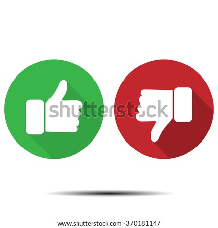 Thumbs up thumbs down - stock vector Thumbs up thumbs down - stock vector