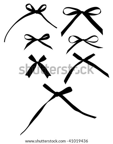 Black Ribbon Bow Stock Photos, Images, & Pictures | Shutterstock