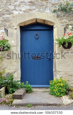 Front Door Victorian Era English Cottage Stock Photo 115782949 