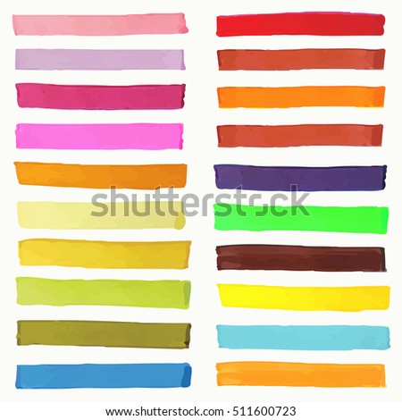 Bright highlight brightly scribble banner, stylish borderline marks, marker strokes vector set. Colored borderline set, illustration of marker borderline Bright highlight brightly scribble banner, stylish borderline marks, marker strokes vector set. Colored borderline set, illustration of marker borderline