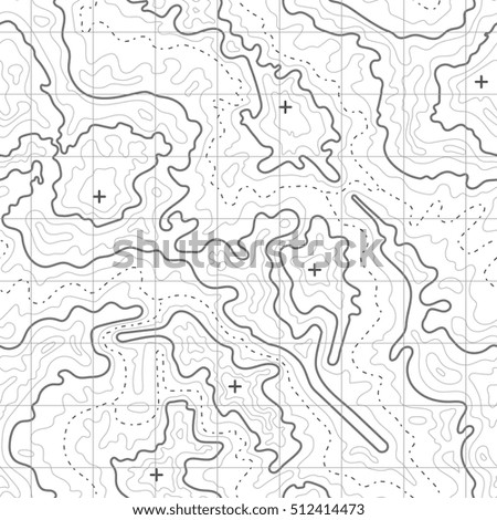 Topographic map vector background with mountain texture and grid. Topographic map vector background with mountain texture and grid.