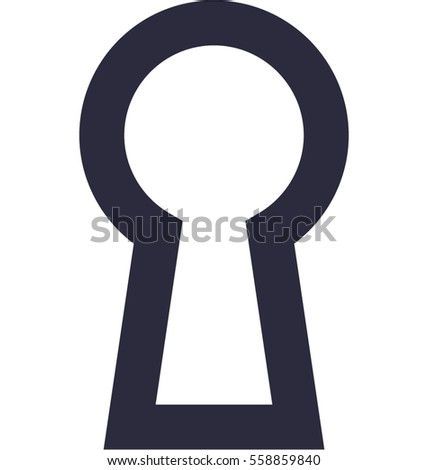 Keyhole Light On Other Side Vector Stock Vector 159319913 - Shutterstock