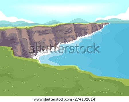 Sea Cliff Stock Vectors & Vector Clip Art | Shutterstock