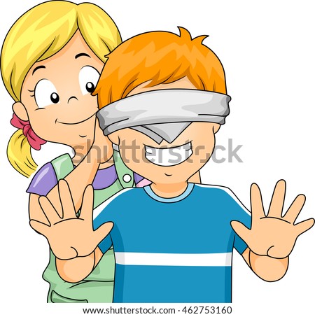 Blindfold Kid Vector Stock Vector 22366792 - Shutterstock